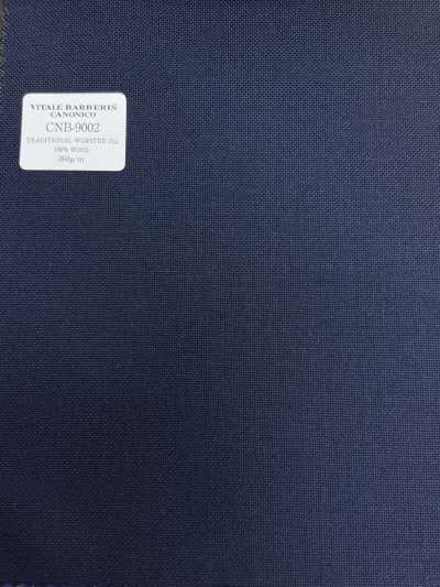CNB9002 CANONICO (Kanoniko) dòng tiêu chuẩn TRADITIONAL WORSTED 21μ xanh navy trơn