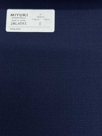 2ML4593 26SS vải MIYUKI Essentials TROPICS caro xanh navy