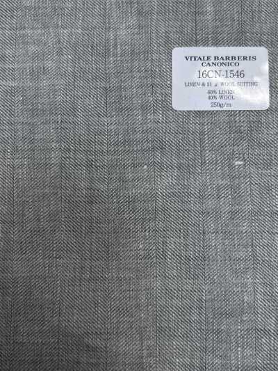 16CN1546 26SS VBC Vitale Barberis Canonico VẢI SUITING LINEN & LEN LÔNG CỪU 21 μ