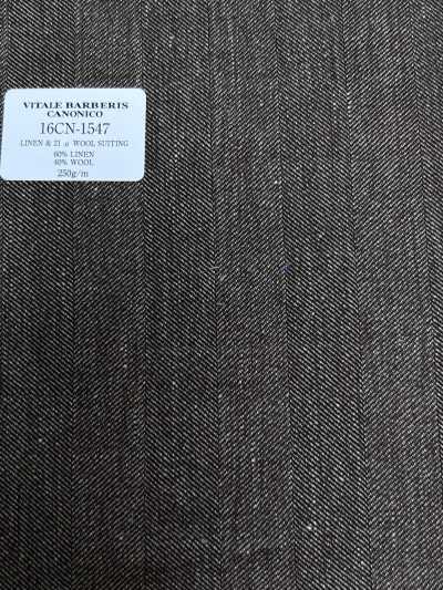 16CN1547 26SS VBC Vitale Barberis Canonico Vải may vest lanh & len 21 μ