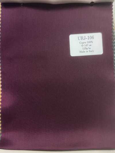 URJ-106 Vải lót in Cupro 100% sản xuất tại Ý, màu đỏ rượu