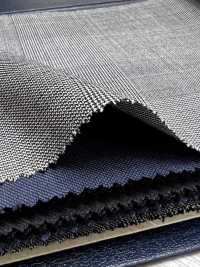 M02053-9 Dòng Sản Phẩm độc Quyền KUNISHIMA1850 [Len Siêu Mịn 140's] Họa Tiết Kẻ Caro đen Trắng Glen Kẻ Caro[Vải] Công Ty TNHH Kunishima Ảnh phụ
