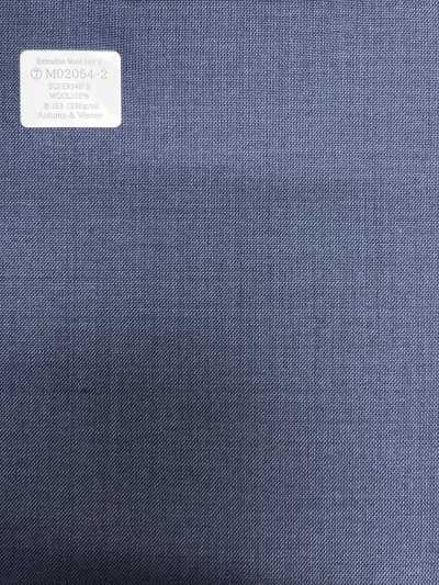 M02054-2 KUNISHIMA1850 dòng độc quyền 【Extrafine Wool 140’s】 vải sharkskin xanh