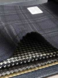 M02045-3 KUNISHIMA1850 Dòng độc Quyền [SOMO CASHMERE 100%] Kẻ Caro 3D Màu Xanh Hải Quân[Vải] Công Ty TNHH Kunishima Ảnh phụ