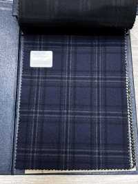 M02045-3 KUNISHIMA1850 Dòng độc Quyền [SOMO CASHMERE 100%] Kẻ Caro 3D Màu Xanh Hải Quân[Vải] Công Ty TNHH Kunishima Ảnh phụ