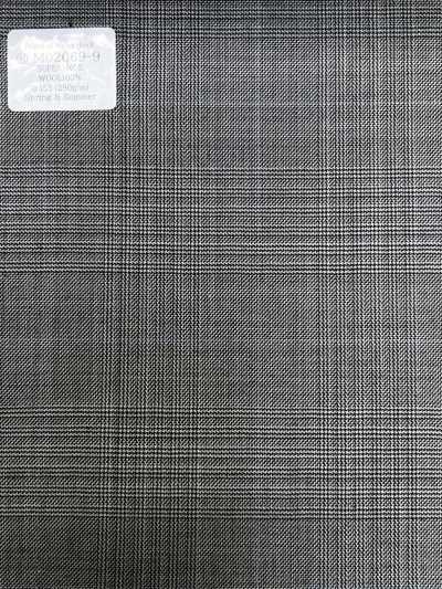 M02069-9 KUNISHIMA1850 dòng độc quyền 【Prince of Wales check】 caro trắng đen