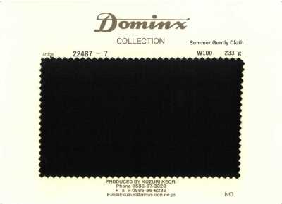 22487-7 Vải Summer Gently Cloth 100% len DOMINX màu đen