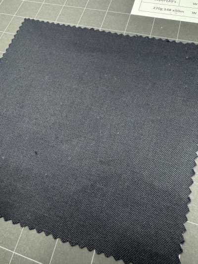 1AFJ92-1 【Hàng chỉ còn tồn kho】 vải Nikke Textile MAFsuper120's màu xanh navy, S-overroll