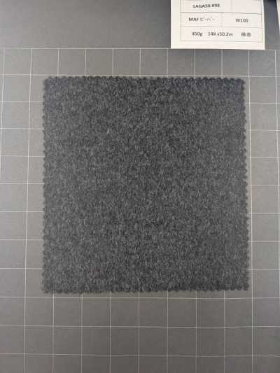 1AGA56-98 [Hàng tồn kho có hạn] Vải Nikke Textile MAF Beaver màu xám đậm dùng cho áo khoác