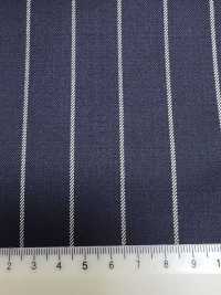 PR6521-NV Tiêu Chuẩn, Sản Xuất Tại Nhật Bản, Premium Super120's Co Giãn, Kẻ Sọc, Xanh Navy[Vải] Ảnh phụ