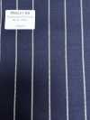 PR6521-NV Tiêu Chuẩn, Sản Xuất Tại Nhật Bản, Premium Super120's Co Giãn, Kẻ Sọc, Xanh Navy