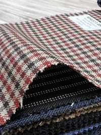 MH6511-BR Vải Wool Mohair Nhẹ Kiểu Tonic Sản Xuất Tại Nhật Bản, Kẻ Caro Màu Nâu Tiêu Chuẩn Ảnh phụ