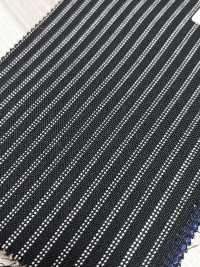 MH6521-BK Vải Wool Mohair Dệt Trơn Kiểu Tonic Sản Xuất Tại Nhật Bản, Tiêu Chuẩn, Kẻ Sọc Màu đen Ảnh phụ