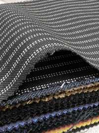 MH6521-BK Vải Wool Mohair Dệt Trơn Kiểu Tonic Sản Xuất Tại Nhật Bản, Tiêu Chuẩn, Kẻ Sọc Màu đen Ảnh phụ