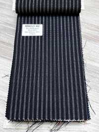 MH6521-NV Vải Len Mohair Wuste Nhật Bản Tiêu Chuẩn (Kiểu Tonic), Kẻ Sọc Màu Xanh Navy Ảnh phụ