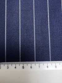 SK5524-BL Vải Kẻ Sọc Len Lụa Co Giãn Sản Xuất Tại Nhật Bản, Màu Xanh Navy Tiêu Chuẩn Ảnh phụ