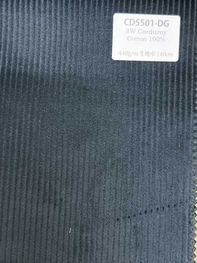 CD5501-DG Nhung kẻ 8W C100 xanh lá đậm