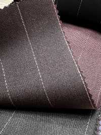 LA5521-DR Mẫu tiêu chuẩn vải wool lụa lame co giãn nội địa Nhật Bản sọc đỏ sẫm[Vải] Hosoi Shoji Co., Ltd. Hình ảnh bổ sung