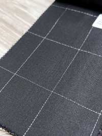 LA5531-BK Mẫu cơ bản nội địa, vải len lụa ánh kim co giãn kẻ caro đen[Vải] Hosoi Shoji Co., Ltd. Hình ảnh bổ sung