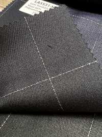 LA5531-NV Dòng cơ bản vải wool lụa kim tuyến co giãn kẻ caro xanh navy sản xuất tại Nhật[Vải] Hosoi Shoji Co., Ltd. Hình ảnh bổ sung
