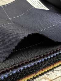 LA5531-NV Dòng cơ bản vải wool lụa kim tuyến co giãn kẻ caro xanh navy sản xuất tại Nhật[Vải] Hosoi Shoji Co., Ltd. Hình ảnh bổ sung