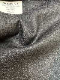 SK3503-GY Hàng cơ bản, silk wool co giãn nội địa Nhật, màu xám[Vải] Hình ảnh bổ sung