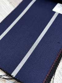 SK3523-NV Mẫu cơ bản hàng nội địa Nhật vải lụa len co giãn kẻ sọc xanh navy[Vải] Hình ảnh bổ sung