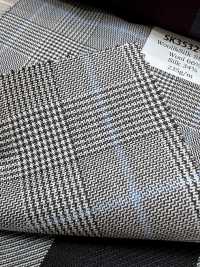 SK3532-GY Mẫu tiêu chuẩn, hàng Nhật Bản, vải kẻ caro xám co giãn lụa len[Vải] Hình ảnh bổ sung