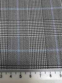 SK3532-GY Mẫu tiêu chuẩn, hàng Nhật Bản, vải kẻ caro xám co giãn lụa len[Vải] Hình ảnh bổ sung