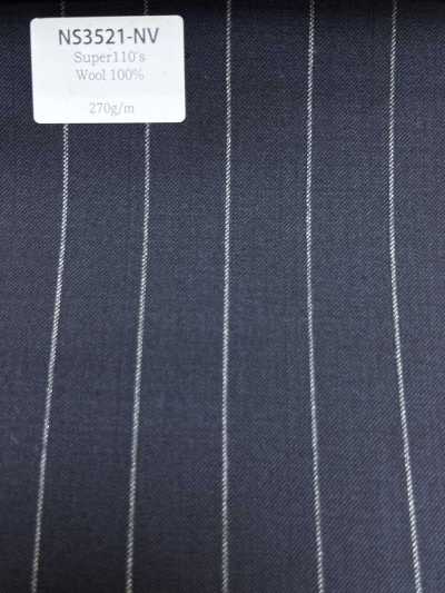 NS3521-NV Mẫu cơ bản hàng nội địa Super110’s len co giãn xanh navy