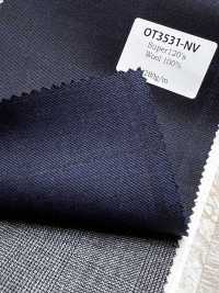 OT3531-NV Hàng cơ bản sản xuất tại Nhật Super120' sợi đơn W100 xanh navy[Vải] Hình ảnh bổ sung
