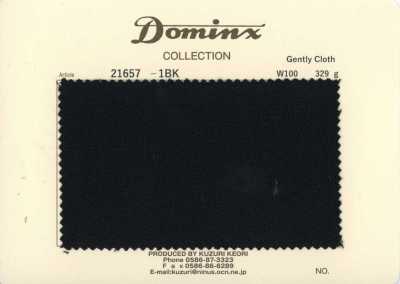 21657-1BK Dòng cơ bản Gently Cloth len 100% DOMINX Bộ sưu tập cao cấp màu đen