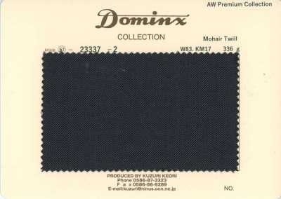 23337-2 Dòng cơ bản vải chéo mohair DOMINX bộ sưu tập cao cấp than chì