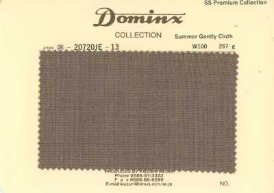 20720JE-13 Dòng cơ bản SummerGentlyCloth len 100% DOMINX bộ sưu tập cao cấp nâu