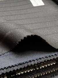 69580-17 26AW HERDREX 【Silk & Wool】 Lụa Và Len Màu đen, Kẻ Sọc Bóng[Vải] Công Ty TNHH Kunishima Ảnh phụ