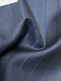 69580-38 26AW HERDREX 【Lụa & Len】 Lụa Và Len Xanh Navy Kẻ Sọc Chìm[Vải] Công Ty TNHH Kunishima Ảnh phụ