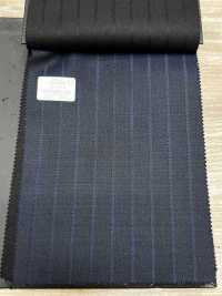 69580-38 26AW HERDREX 【Lụa & Len】 Lụa Và Len Xanh Navy Kẻ Sọc Chìm[Vải] Công Ty TNHH Kunishima Ảnh phụ