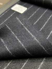 69582-34 26AW HERDREX 【Tasmanian Flannel】 Lụa Và Len Xanh Navy Kẻ Sọc[Vải] Công Ty TNHH Kunishima Ảnh phụ