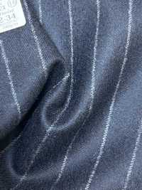 69582-34 26AW HERDREX 【Tasmanian Flannel】 Lụa Và Len Xanh Navy Kẻ Sọc[Vải] Công Ty TNHH Kunishima Ảnh phụ