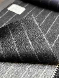69582-41 26AW HERDREX 【Tasmanian Flannel】 Vải Lụa Và Len Màu Than Kẻ Sọc Công Ty TNHH Kunishima Ảnh phụ