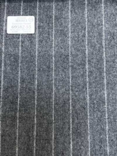 69582-55 26AW HERDREX 【Tasmanian Flannel】 Lụa và len sọc xám