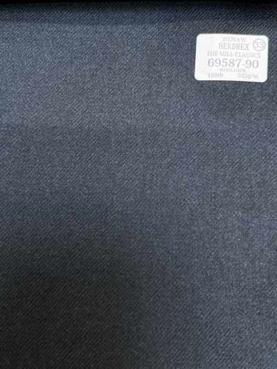 69587-90 26AW HERDREX 【THE MILL CLASSICS】 Mill Classix trơn màu xanh khói