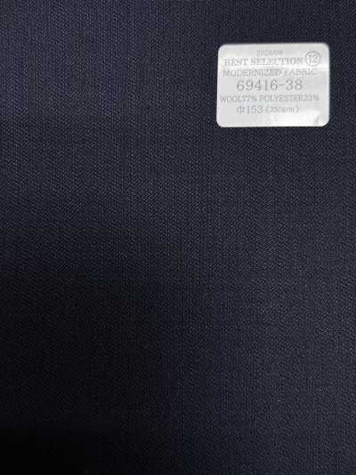 69416-38 26AW BESTSELECTION 【VẢI HIỆN ĐẠI HÓA】 vải hiện đại hóa xanh navy, dệt shark