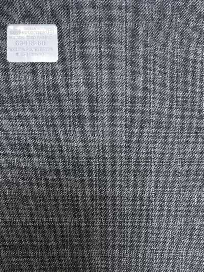 69418-60 26AW BESTSELECTION 【VẢI HIỆN ĐẠI HÓA】 Vải hiện đại hóa kẻ ô xám trung