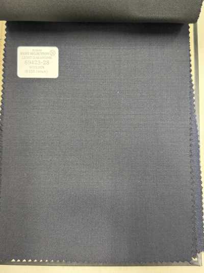 69423-28 26AW BESTSELECTION 【GABARDINE NHẸ】 Gabardine nhẹ xanh navy đậm trơn