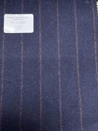56CN5201 CANONICO ORIGINAL WOOLLEN FLANNEL xanh navy đậm/đỏ sọc