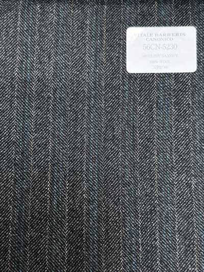 56CN5230 CANONICO 21 MOULINE SAXONY sọc xám/xanh ngọc lam