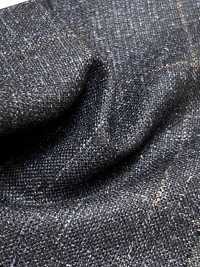 56CN5231 CANONICO Vải may vest cao cấp wool, silk & linen xanh navy/nâu họa tiết ô cửa sổ CANONICO Hình ảnh bổ sung