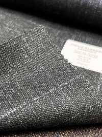 56CN5232 CANONICO Vải vest wool, silk & linen cao cấp Xanh lá / trắng ngà kẻ ô cửa sổ CANONICO Hình ảnh bổ sung