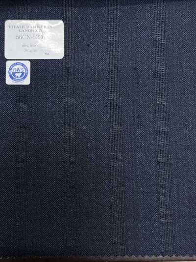 56CN5236 CANONICO RWS TRADITIONAL WORSTED 21 xanh navy sọc chìm